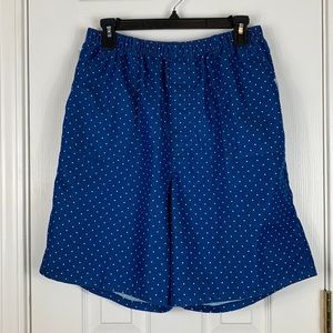 Chic blue with white polka dot shorts size 14. Has pockets